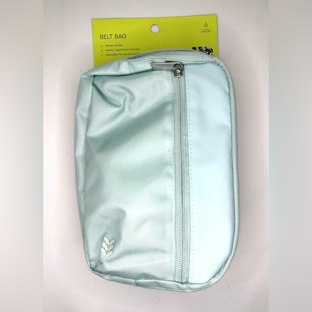 NWT All In Motion Belt Fanny Pack Light Blue Adjustable Strap